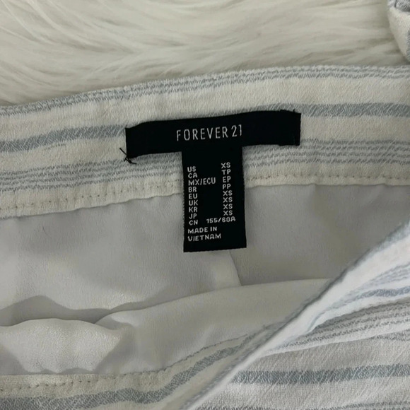 Forever 21 striped skirt size XS mini skirt blue white - Picture 3 of 8